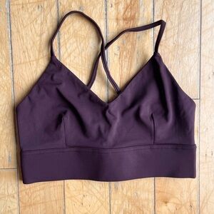 Lune Active Felice Purple Maroon Sport Bra Size XS